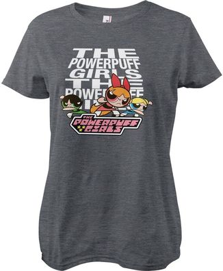 Power Puff Girls Damen T-Shirt Powerpuff Girls Girly Tee WB-5-PPG001-DTF844