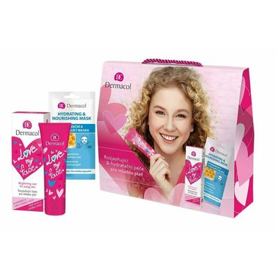 Love My Face Womenas Geschenk-Set Textil feuchtigkeitsspendende Maske