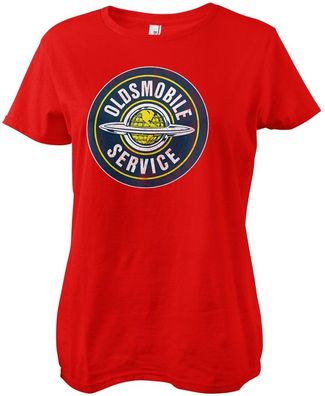 Oldsmobile Damen T-Shirt Service Patch Girly Tee GM-5-OLMO001-H53-1