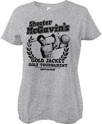 Happy Gilmore Damen T-Shirt Shooter Mcgavins Golf Tournament Girly Tee UV-5-HG002