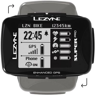 Lezyne Universal Fahrradzubehör Navigation Super PRO GPS 96627