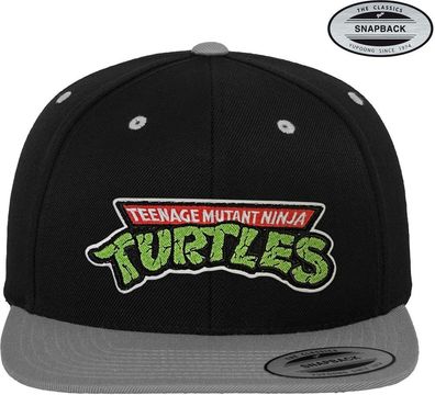 Teenage Mutant Ninja Turtles TMNT Logo Premium Snapback Cap Black-Dark-Grey