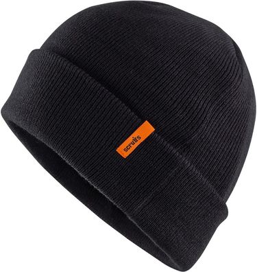 Scruffs Mütze Beanie-Mütze mit Thinsulate-Futter, schwarz Einheitsgröße-Schwarz