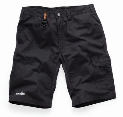 Scruffs Arbeitsshorts Shorts „Trade Flex“ -Schwarz