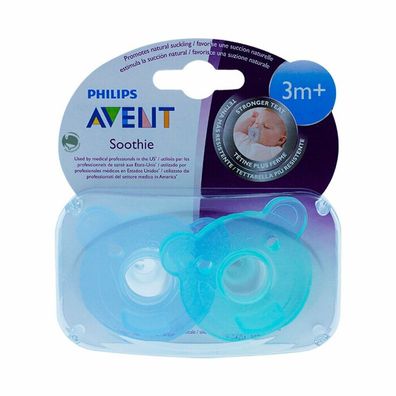 Philips AVENT Schnuller Soothie Silikon, blau, 0-6 Monate, 2 St