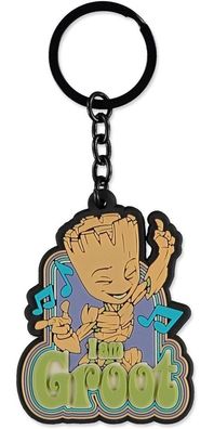 Marvel - Groot Rubber Keychain Black