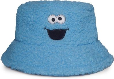 Cookie Monster - Fur/Teddy Bucket Hat (Novelty) Blue