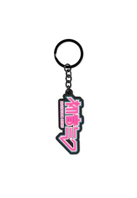 Hatsune Miku - Rubber Logo Keychain Black