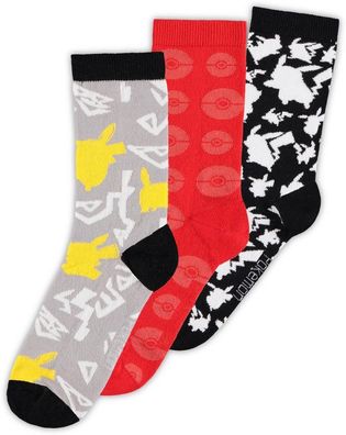 Pokémon - Crew Socks (3Pack)