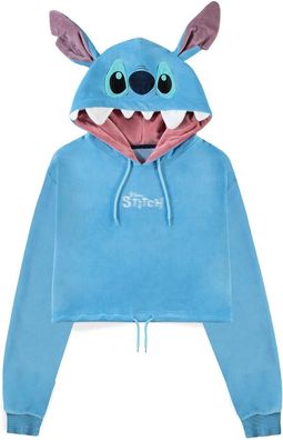 Lilo & Stitch - Stitch - Women's Novelty Cropped Hoodie