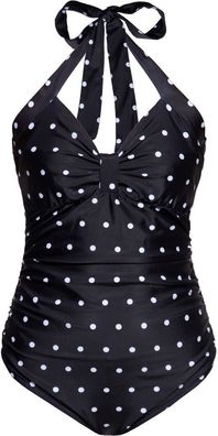 Queen Kerosin Damen Swimsuit Dotted