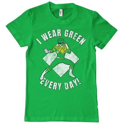 Power Rangers I Wear Green Every Day T-Shirt