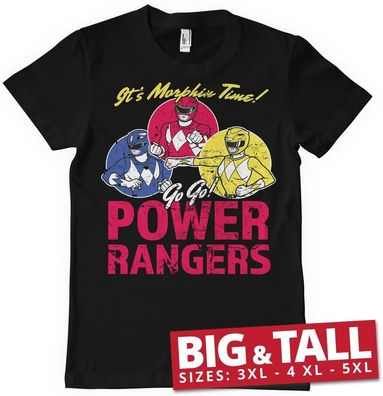 Power Rangers It'S Morphin Time Big & Tall T-Shirt