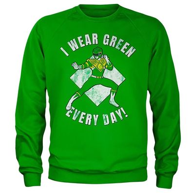 Power Rangers I Wear Green Every Day Sweatshirt