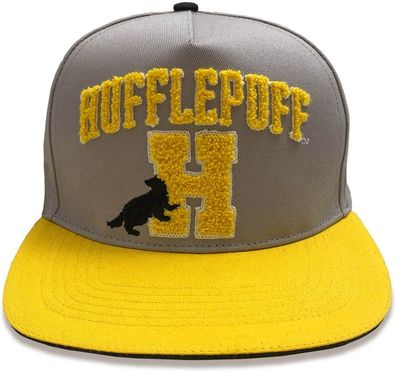 Harry Potter - College Hufflepuff (Snapback Cap) Cap Grey