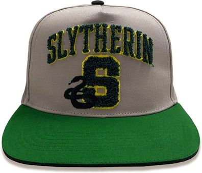 Harry Potter - College Slytherin (Snapback Cap) Cap Grey