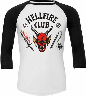 Stranger Things 4 - Hellfire Club (Unisex Raglan) Longsleeve