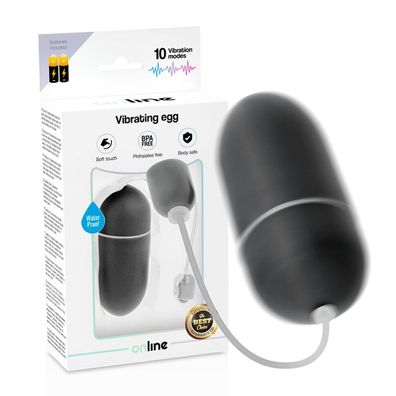 ONLINE Waterproof Vibrating EGG - BLACK