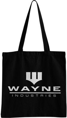 Batman Wayne Industries Logo Tote bag Tragetasche Black