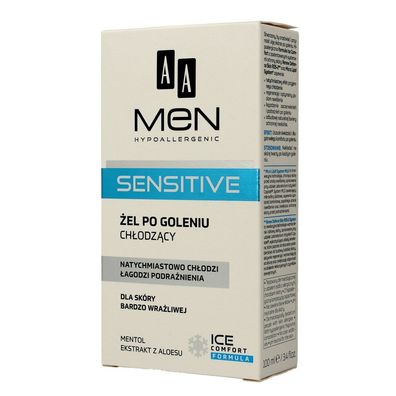 AA Men Hypoallergenes Kühlendes After Shave Gel Sensitiv 100ml