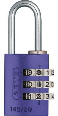 ABUS Damen Vorhangschloss 145/20 lila Lock-Tag