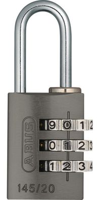 ABUS Vorhangschloss 145/20 titanium Lock-Tag