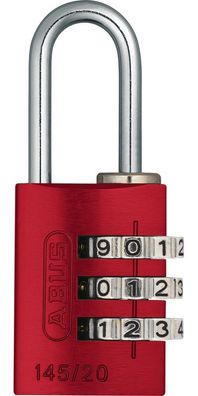 ABUS Damen Vorhangschloss 145/20 rot Lock-Tag