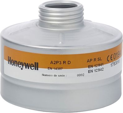 Honeywell Atemschutz Aluminium-Kombifilter für Klasse 2 Maske (1783010) RD40 Komb