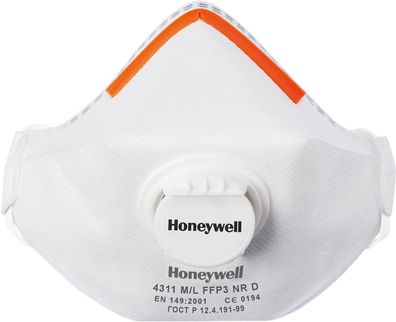 Honeywell Atemschutz Einwegmask P3 mit Ausatem-Ventil (1005630) Honeywell Premium