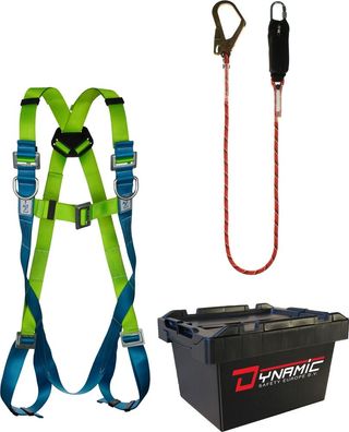 Edge - Dynamic Safety Absturzsicherung Set: EDGE 2 Auffanggurt + Edge Viper 2 m Ve