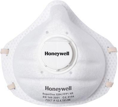 Honeywell Mundschutz Einwegmask P1 mit Ausatem-Ventil (1013204) Honeywell SuperOne