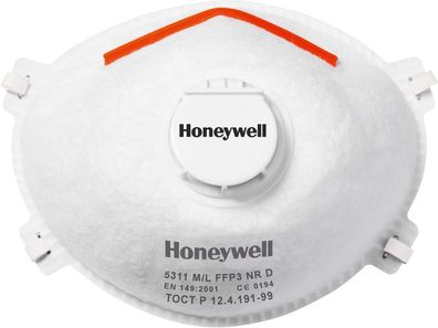 Honeywell Mundschutz Einwegmask P3 mit Ausatem-Ventil (1015635) Honeywell Comfort