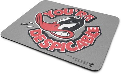 Looney Tunes Daffy Duck You're Despicable Mouse Pad 3-Pack Grey