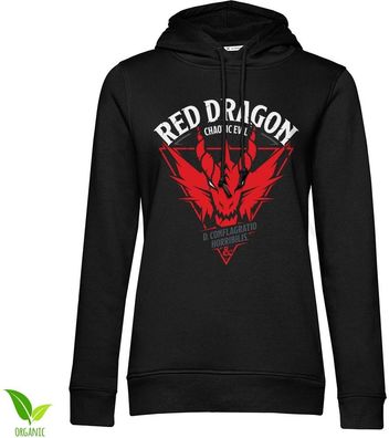 Dungeons & Dragons Damen D&D Red Dragon Chaotic Evil Girls Hoodie