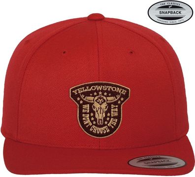 Yellowstone We Don't Choose The Way Premium Snapback Cap Red