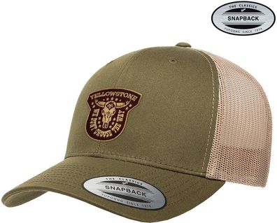 Yellowstone We Don't Choose The Way Premium Trucker Cap Olive-Khaki