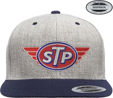 STP Patch Premium Snapback Cap Heather-Grey-Navy