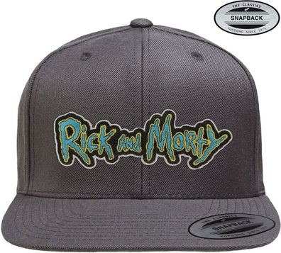 Rick And Morty Premium Snapback Cap Dark-Grey