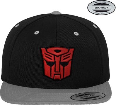 Transformers Autobots 3D Patch Premium Snapback Cap BlackDarkgrey