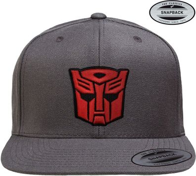 Transformers Autobots 3D Patch Premium Snapback Cap Darkgrey