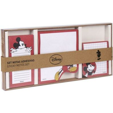 Haftnotizen-Set Mickey Mouse (3 pcs) Rot