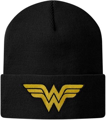 Wonder Woman Wonder Woman Patch Beanie Mütze Black