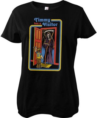 Steven Rhodes Damen Timmy Has A Visitor Girly Tee