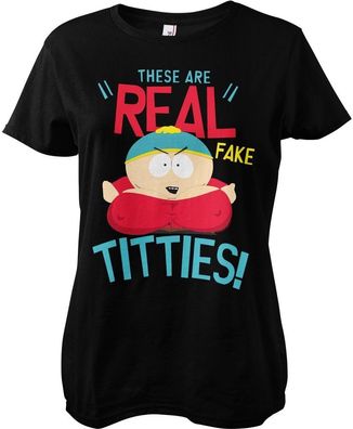 South Park Damen These Are Real Fake Titties Girly Tee