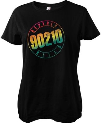 Beverly Hills 90210 Damen Distressed Logo Girly Tee