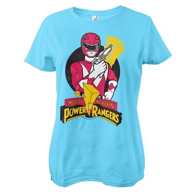 Power Rangers Damen Red Ranger Pose Girly Tee