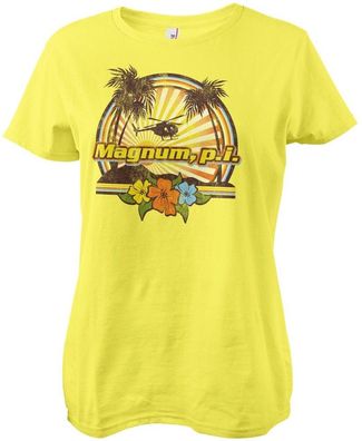 Magnum P.I. Damen Tropical Vibes Girly Tee