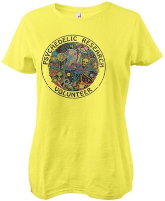 Steven Rhodes Damen Psychedelic Research Volunteer Girly Tee