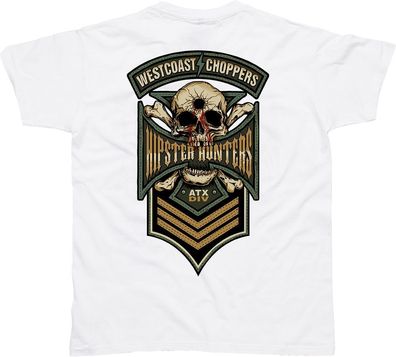 West Coast Choppers Herren T-Shirt Hipster Hunters T-Shirt White