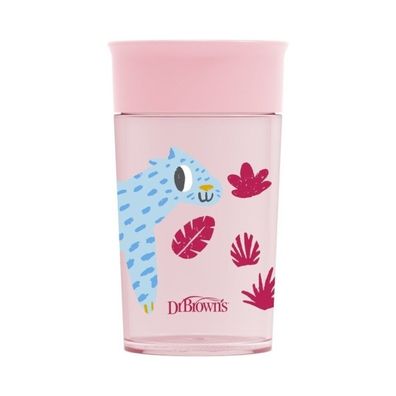 Dr. Brown's Milestones Cheers360 Tasse, 284ml, Rosa